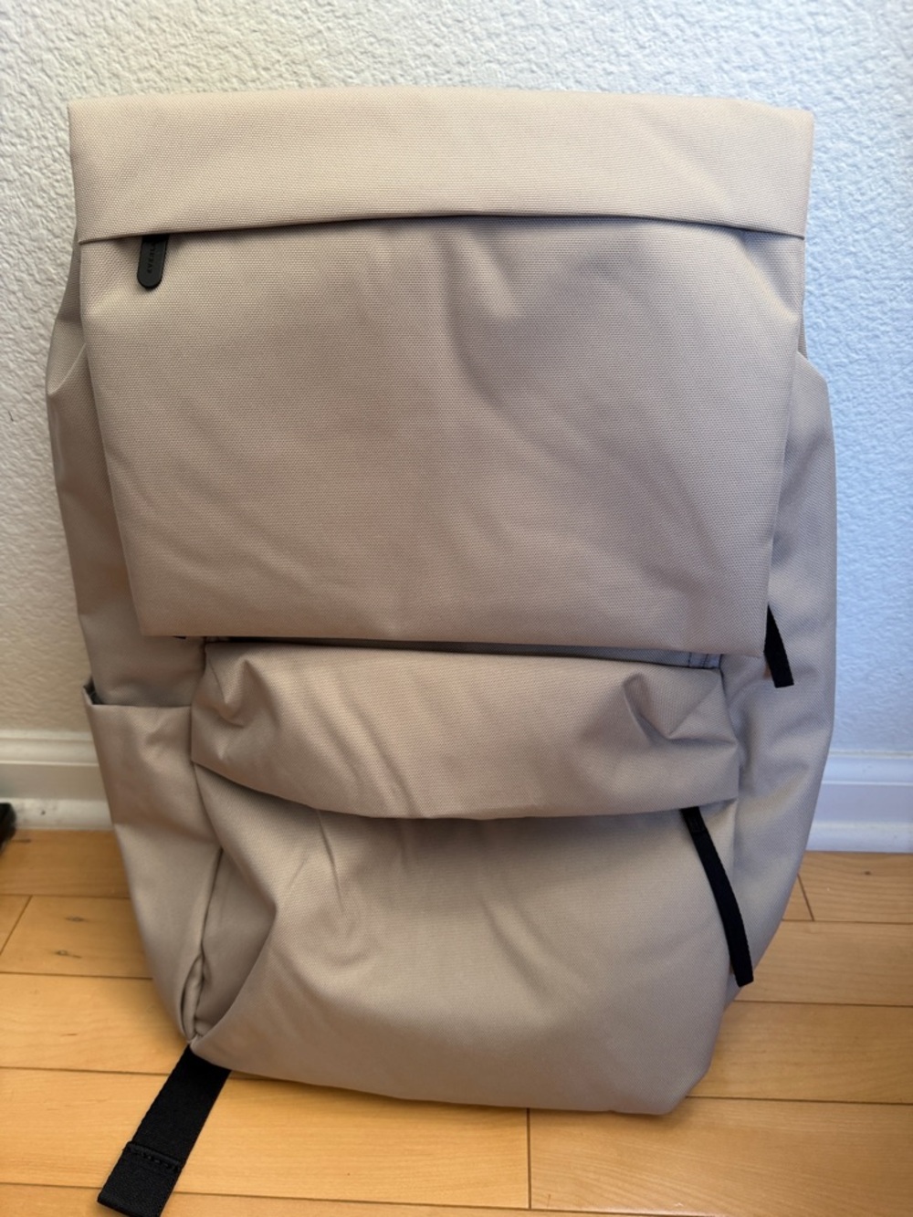 Everlane Cream Roll-Top Everyday Backpack with Black Handle - Picture 12 of 17